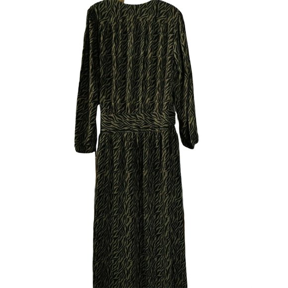 Scoop Womens Long Sleeve Wrap Maxi Dress Size L (12-14) - Picture 2 of 12